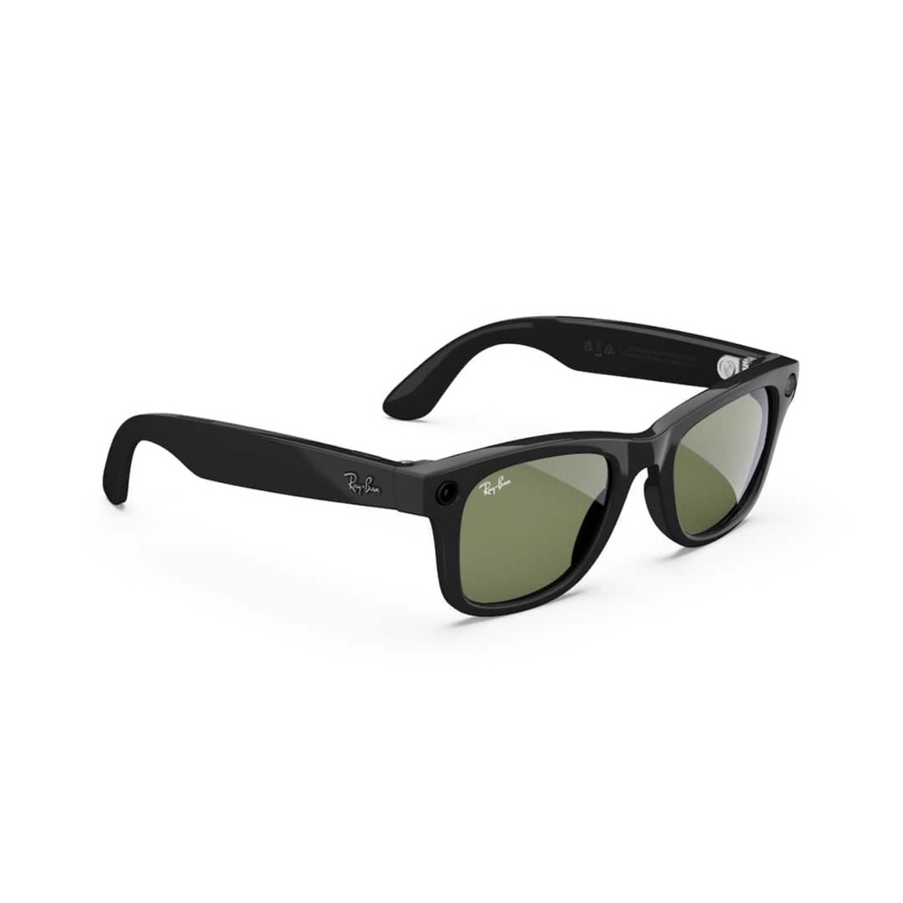 Ray-Ban Black and Green Wearable Glasses NWT
